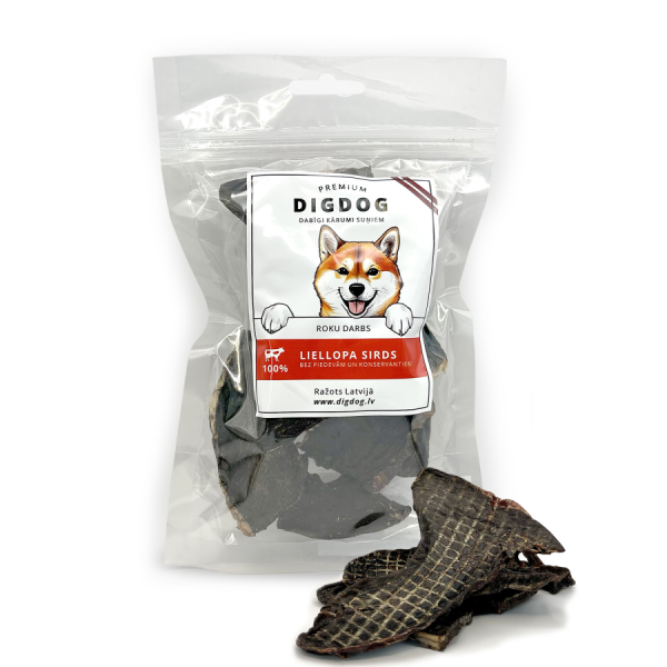 DIGDOG Liellopa sirds - gabaliņi 40 g