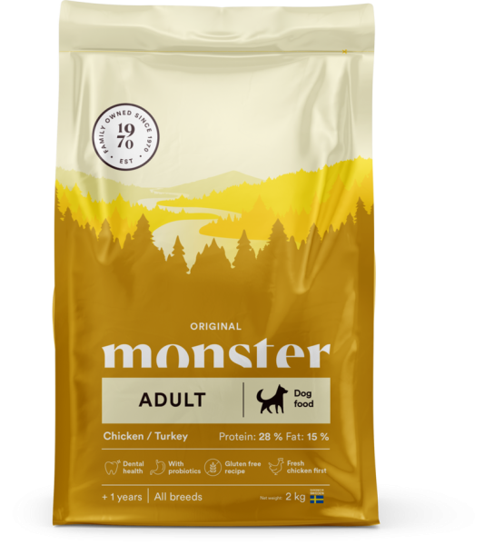 Monster Dog Original Adult Chick/Turkey 2kg