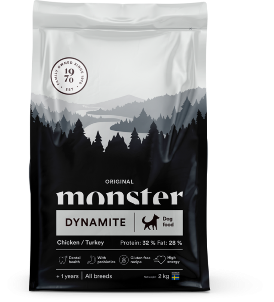 Monster Dog Original Dynamite Chick/Turkey 2kg