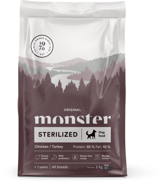 Monster Dog Original Sterilized Chicken/Turkey 2kg
