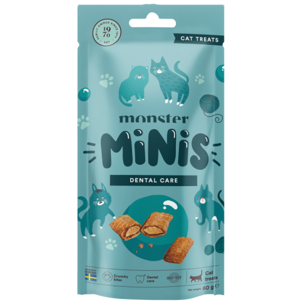 Monster Cat Minis Treats Dental Care 60g