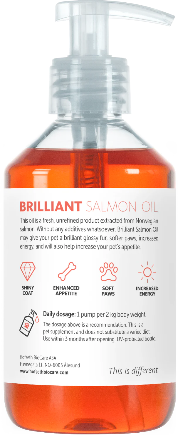 BRILLIANT Lašu eļļa mājdzīvniekiem 300ml