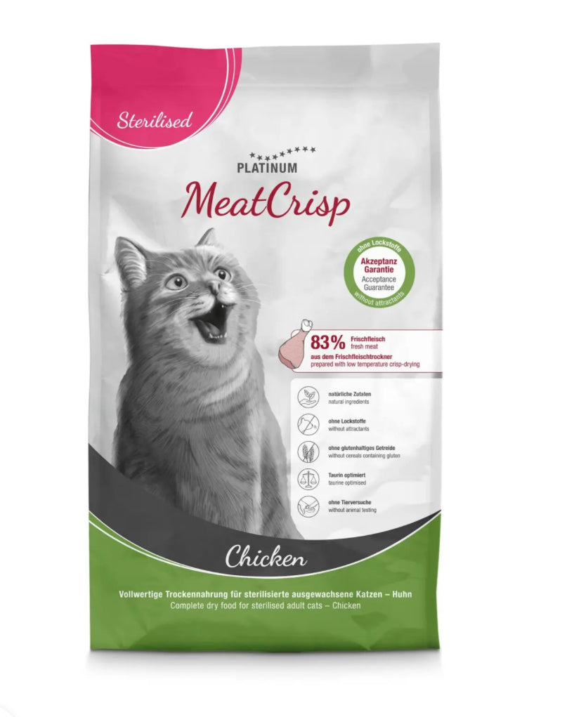 PLATINIUM MeatCrisp Kaķiem sterilizētiem Vista 1.5kg