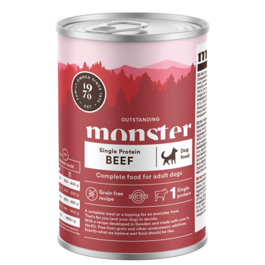 Monster Dog Adult Single Protein Beef 400g