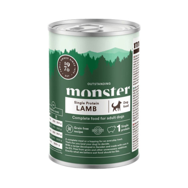 Monster Dog Adult Single Protein Lamb 400g