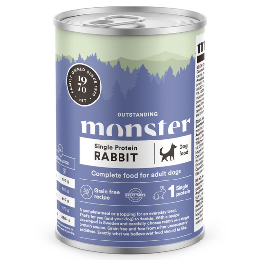 Monster Dog Adult Single Protein Rabbit 400g