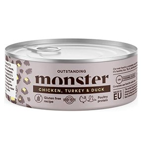 Monster Cat Adult Multi Protein Chicken, Turkey & Duck 100g