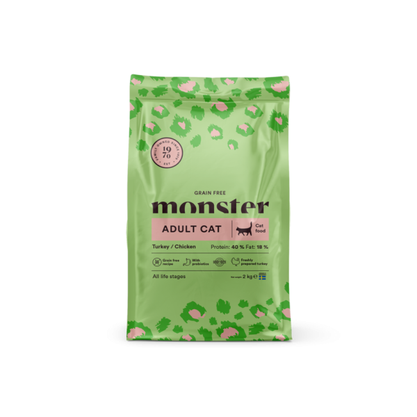 Monster Cat Grain Free AdultTurkey/Chicken 2kg