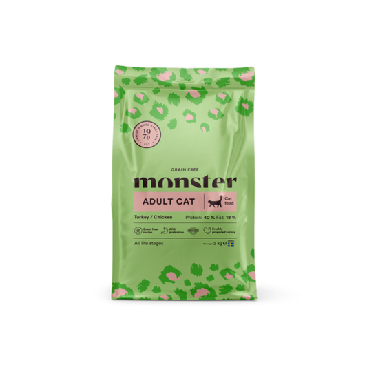 Monster Cat Grain Free AdultTurkey/Chicken 2kg