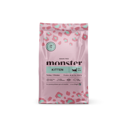 Monster Cat Grain Free Kitten Turkey/Chicken 2kg