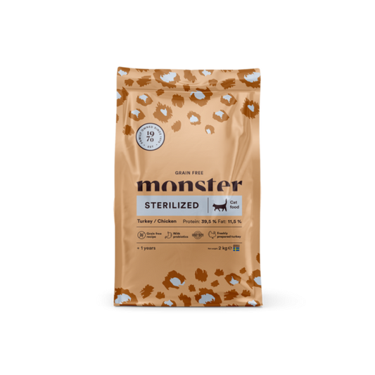 Monster Cat Grain Free Sterilized Turkey/Chicken 2kg