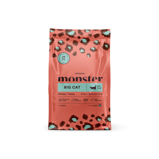 Monster Cat Origina Adultl Big Cat Chicken/Turkey 2kg