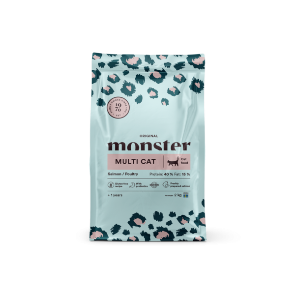 Monster Cat Original Multicat Salmon/Poultry 2kg