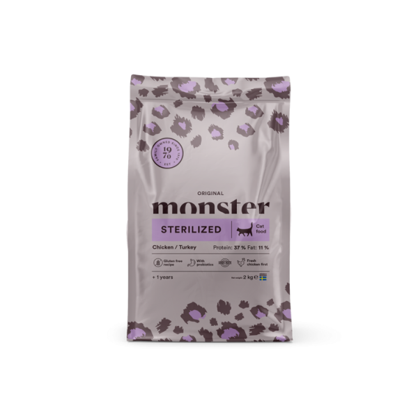 Monster Cat Original Strerilized Chicken/Turkey 2kg