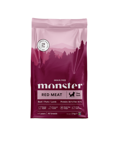 Monster Dog Grain Free Adult Red Meat 2kg