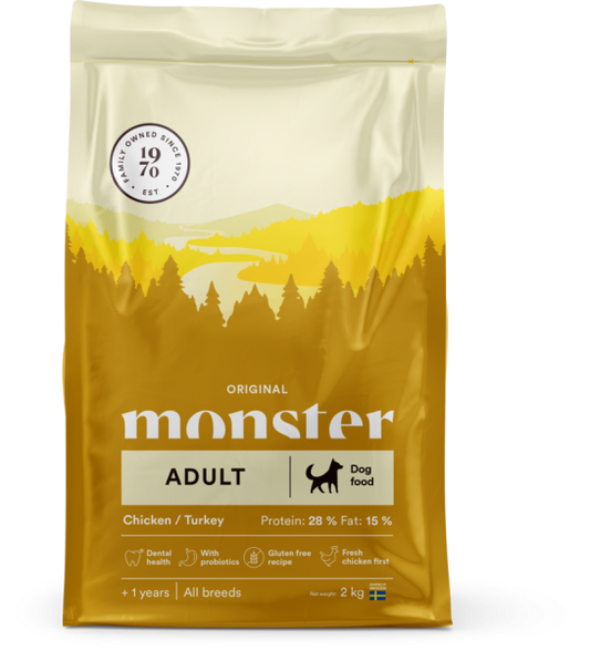 Monster Dog Original Adult Chick/Turkey 2kg