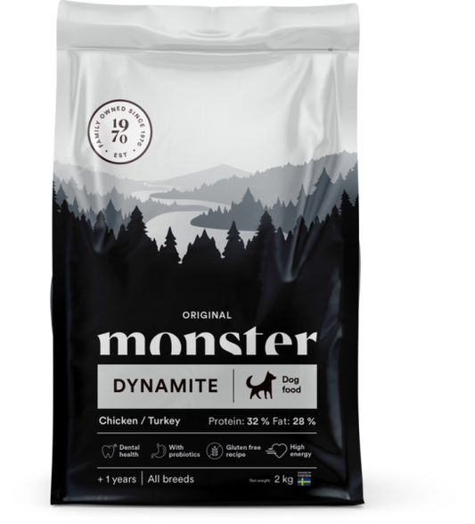 Monster Dog Original Dynamite Chick/Turkey 2kg