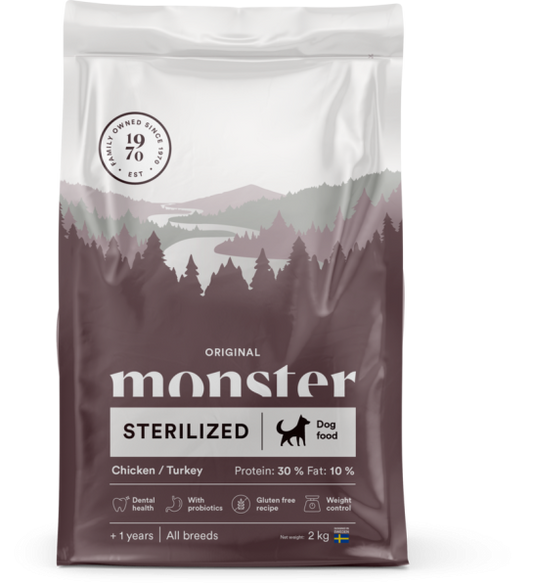 Monster Dog Original Sterilized Chicken/Turkey 2kg
