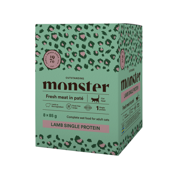 Monster Cat Pouches Adult Lamb 85g