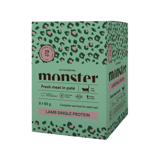 Monster Cat Pouches Adult Lamb 85g