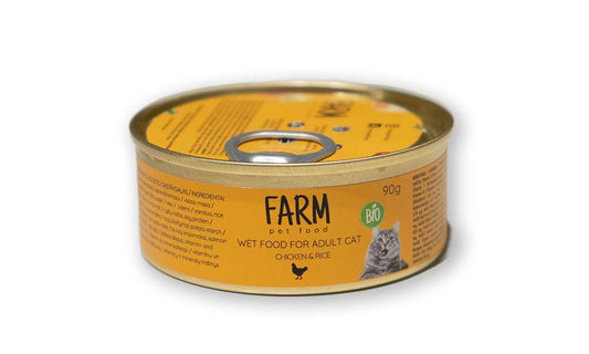 FARM pet food vista ar rīsiem 90g