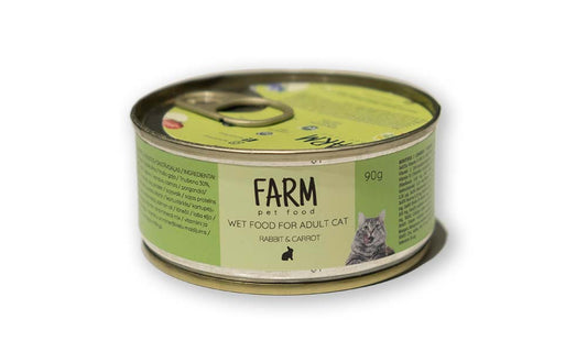 FARM pet food trusis ar burkāniem 90g