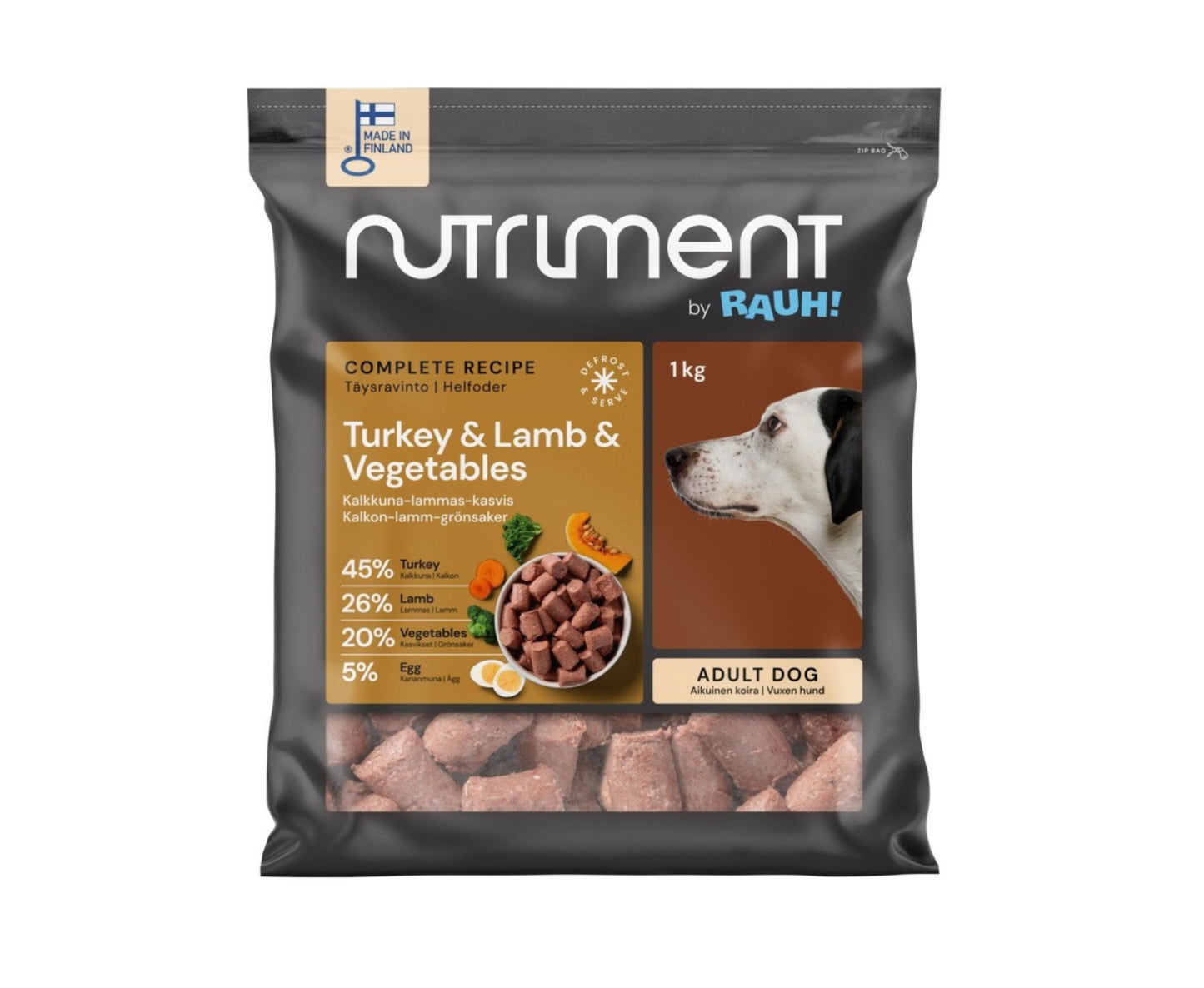 RAUH tītars, jērs, dārzeņi 1kg