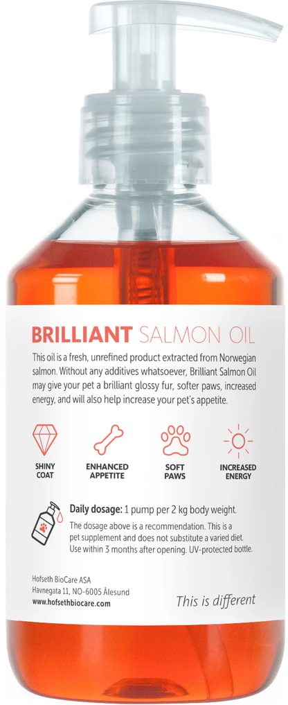 BRILLIANT Lašu eļļa mājdzīvniekiem 300ml