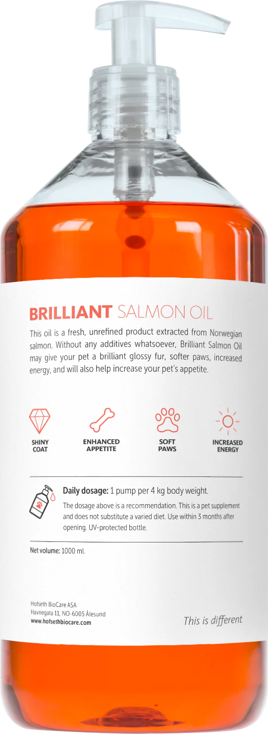 BRILLIANT Lašu eļļa mājdzīvniekiem 1000ml