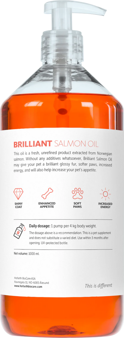 BRILLIANT Lašu eļļa mājdzīvniekiem 1000ml