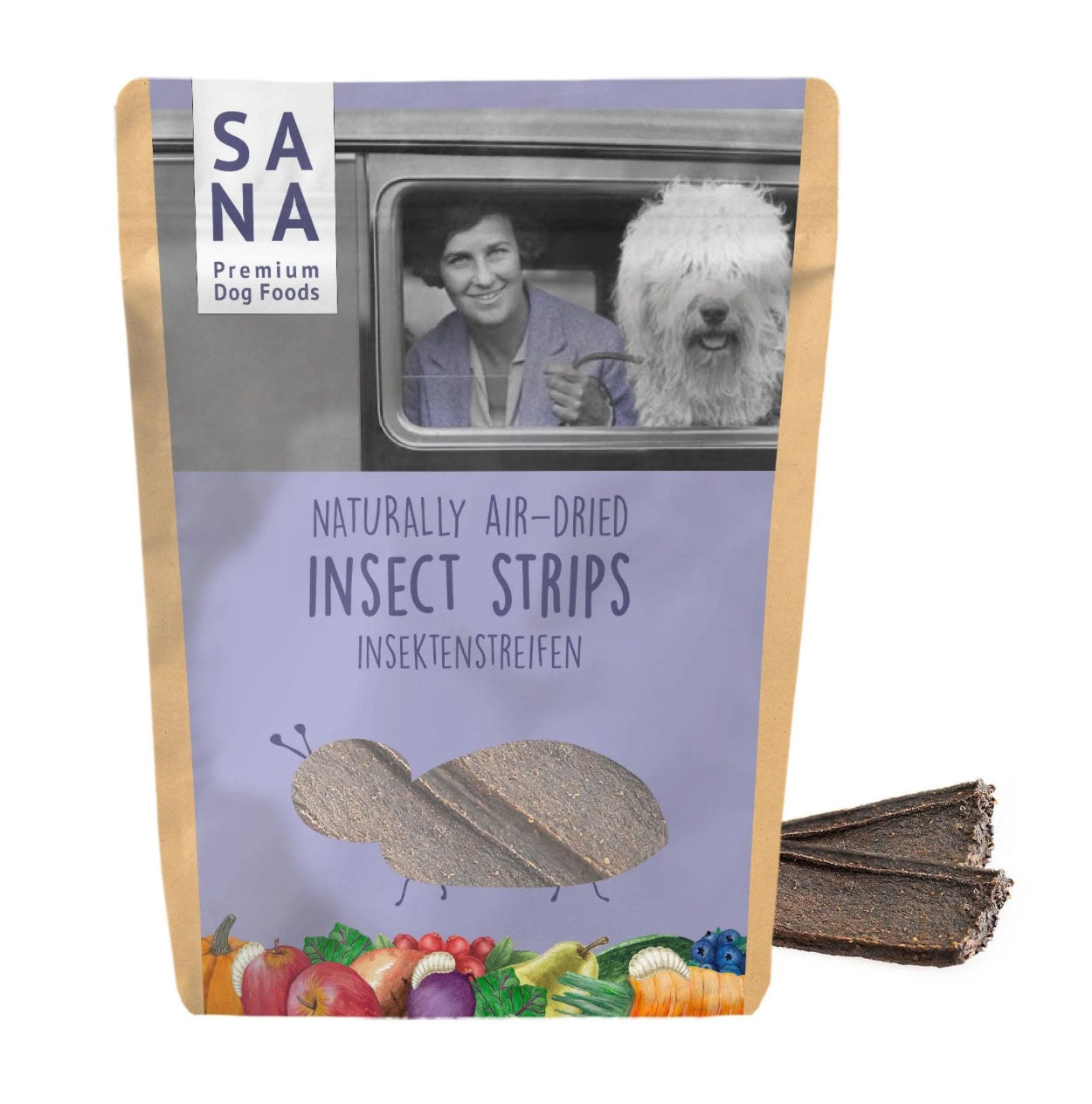 SANADOG Insektu strēmeles (100g)