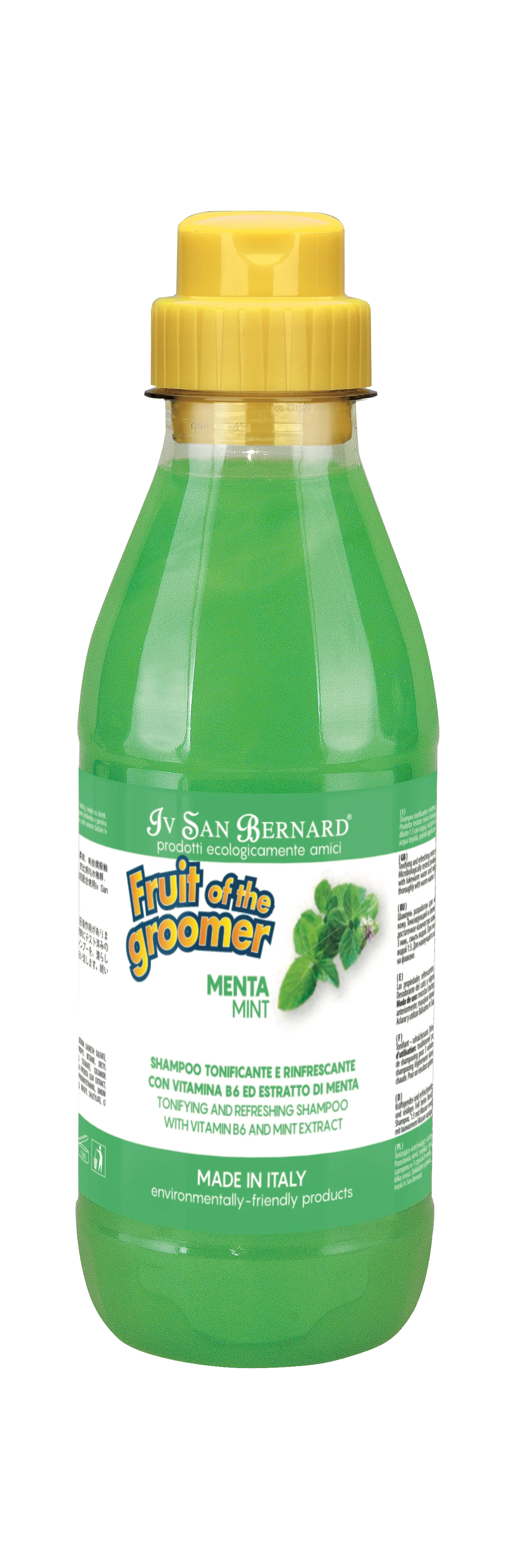 Iv San Bernard Mint Shampoo, 500 ml - tonizē ādu, piešķir spalvai spīdumu un spilgtumu